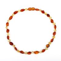 Amber Necklace, polished, for children, mixed colors, Length:32 cm, Sold By PC