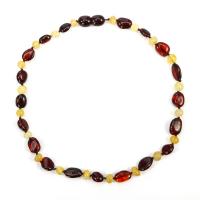 Amber Necklace, polished, for children, mixed colors, Length:32 cm, Sold By PC