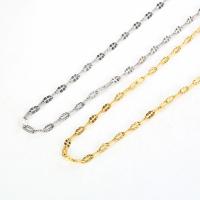 Titanium Steel Necklace bar chain & for woman 3mm Length 45 cm Sold By PC