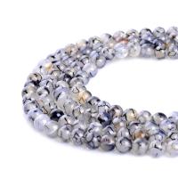 Natürliche Drachen Venen Achat Perlen, Drachenvenen Achat, rund, DIY & verschiedene Größen vorhanden, verkauft per 14.96 ZollInch Strang