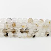 Perles agates, agate océan, Rond, poli, Naturel & DIY & normes différentes pour le choix, Vendu par 14.96 pouce brin