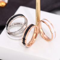 Titanium Steel Finger Ring, plated, Unisex & different size for choice, more colors for choice, 1.50x4mm, Sold By PC