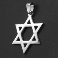 Stainless Steel Pendants, Star, original color, 36x28x1mm, Sold By PC