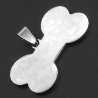 Stainless Steel Pendants Dog Bone original color Sold By PC
