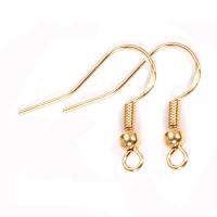 Brass Hook Earwire, plated, more colors for choice, 20x20mm, Sold By PC