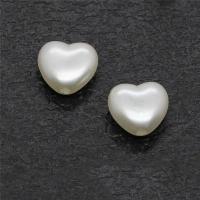 Perles en plastique ABS, Placage, DIY, blanc, 300PC/sac, Vendu par sac