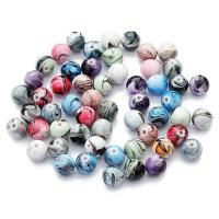 Resin Jewelry Beads Round mixed colors Approx Sold By Bag