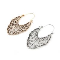 Zinc Alloy Drop Earrings fashion jewelry & for woman & hollow nickel lead & cadmium free 45mm Sold By Pair