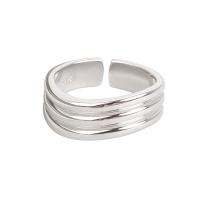 Латунь Манжеты палец кольцо, Другое покрытие, Регулируемый & Женский, Много цветов для выбора, 7mm, размер:14, 5ПК/Лот, продается Лот