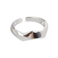 Mässing Cuff finger ring, plated, Justerbar & för kvinna, fler färger för val, 6mm, Storlek:14, 5PC/Lot, Säljs av Lot
