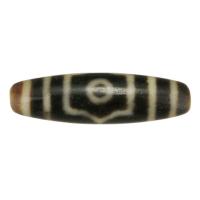Natural Tibetan Agate Dzi Beads, Oval, three-eyed & DIY & two tone, 45x13x13mm, Hole:Approx 2.5mm, Sold By PC