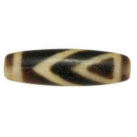 Natural Tibetan Agate Dzi Beads, Oval, one-eyed & DIY & two tone, 43x13x13mm, Hole:Approx 2.5mm, Sold By PC