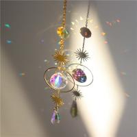 Hanging Ornaments Clear Quartz with Zinc Alloy polished Sold By PC