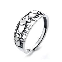 925 пробы Открыть палец кольцо, Форма цветка, Регулируемый & разные стили для выбора & Женский, серебряный, продается PC