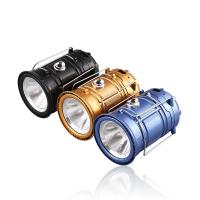 Tragbare Taschenlampe, ABS Kunststoff, mit Glas & Edelstahl, Dehnbar & Solar angetrieben & LED, 83x190mm, 83x131mm, verkauft von PC