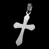 Stainless Steel Cross Pendants, original color, 39x27x1mm, Sold By PC
