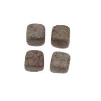 Maifan Stone Decoration,  Square, brown, 10PCs/Bag, Sold By Bag