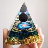 Resin Pyramid Decoration Triangle other effects multi-colored Sold By PC