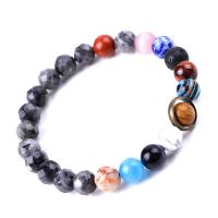 Bracelets de pierres précieuses, pierre gemme, différents matériaux pour le choix & unisexe, Vendu par Environ 7.3 pouce brin