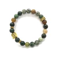 Gemstone Bracelets, Buddha, different materials for choice & Buddhist jewelry & Unisex, 8mm, Sold Per Approx 7.28 Inch Strand