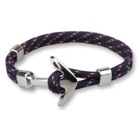 Fashion armbånd smykker, Zinc Alloy, med Terylene Cord, Unisex, flere farver til valg, Længde Ca. 8.27 inch, Solgt af PC