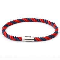 Bracelets cordon en nylon, laiton, avec Nylon, unisexe, plus de couleurs à choisir, Longueur:Environ 7.87 pouce, Vendu par PC