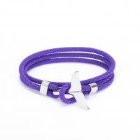 Fashion Bracelet & Bangle Jewelry Zinc Alloy with Polyester Cord three layers & Unisex Length Approx 25.6 Inch Sold By PC