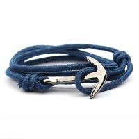 Nylon Cord Bracelets Zinc Alloy with Nylon Cord Unisex 3mm Length Approx 29.52 Inch Sold By PC