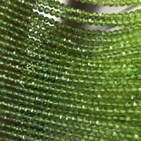 Peridot Stone Beads Round polished DIY & faceted olive green Sold Per Approx 15 Inch Strand