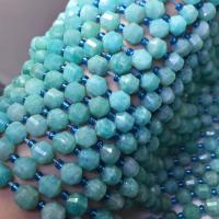 Mixed Gemstone Beads, with Glass Seed Beads, Lantern, polished, DIY & different materials for choice & faceted, more colors for choice, 7x8mm, Sold Per Approx 15 Inch Strand