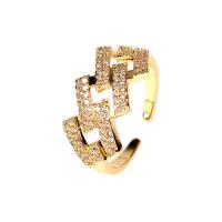 Cubic Zirconia Micro Pave Brass Ring, plated, fashion jewelry & Unisex & micro pave cubic zirconia, more colors for choice, nickel, lead & cadmium free, 11mm, Sold By PC