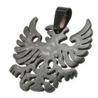 Stainless Steel Pendants, black, 30x30x1mm, Sold By PC