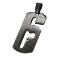Stainless Steel Pendants Number black Sold By PC