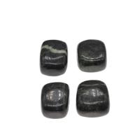 Labradorite Decoration, Square, black, 10PCs/Bag, Sold By Bag