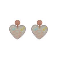 Resin Earring with Zinc Alloy & for woman Sold By Lot