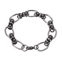 Stainless Steel Jewelry Bracelet 316L Stainless Steel silver color plated Unisex & rope chain original color 13mm Sold By PC