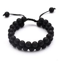 Gemstone Woven Ball Bracelets & Unisex & adjustable 8mm Length Approx 7-11 Inch Sold By PC