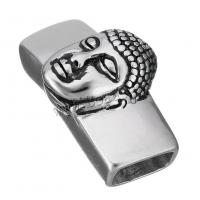 Stainless Steel Slide Charm, Animal, blacken, 42x24x15mm, Hole:Approx 12x6mm, 10PCs/Lot, Sold By Lot