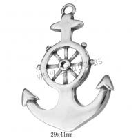 Stainless Steel Pendants Anchor and Ship Wheel nautical pattern & blacken Approx 2.5mm Sold By Lot
