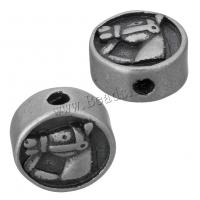Stainless Steel Beads, Rondelle, blacken, 10.50x10.50x5mm, Hole:Approx 2mm, 10PCs/Lot, Sold By Lot