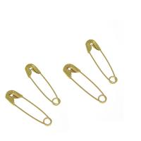 Iron Safety Pin, gold color plated, nickel, lead & cadmium free, 20x4.50x1.70mm, 5Boxes/Lot, Sold By Lot
