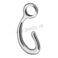 Stainless Steel Pendants, original color, 13x28x3mm, Hole:Approx 5.5mm, 10PCs/Lot, Sold By Lot