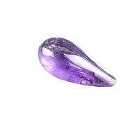 Amethyst Half Hole Bead, Teardrop, DIY, purple, 11x22mm, Sold By PC