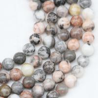 diaspro zebra perla, Cerchio, lucido, Naturale & DIY & formato differente per scelta, Venduto per 14.96 pollice filo
