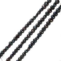 Cultured Potato Freshwater Pearl Beads, natural, grey, Grade AA, 9-10mm, Hole:Approx 0.8mm, Sold Per 14 Inch Strand