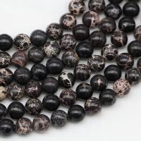 Impression Jasper Beads Round polished Natural & DIY Sold Per 14.96 Inch Strand