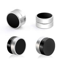 Titanium Steel Magnetic Stud Earring, plated, Unisex & different size for choice, more colors for choice, 3mm, Sold By PC