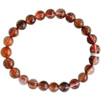 Bracelets quartz, quartz rutile, pour femme, rouge, Longueur 15.7 pouce, Vendu par PC