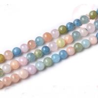 Morganite Beads, Round, DIY, multi-colored, Sold Per 38 cm Strand