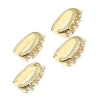 Fashion Earring Cuff and Wraps Zinc Alloy with pearl golden Sold By PC